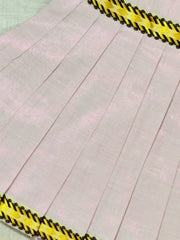 Girls Solid Color Ethnic Pavadai Set