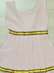 Girls Solid Color Ethnic Pavadai Set