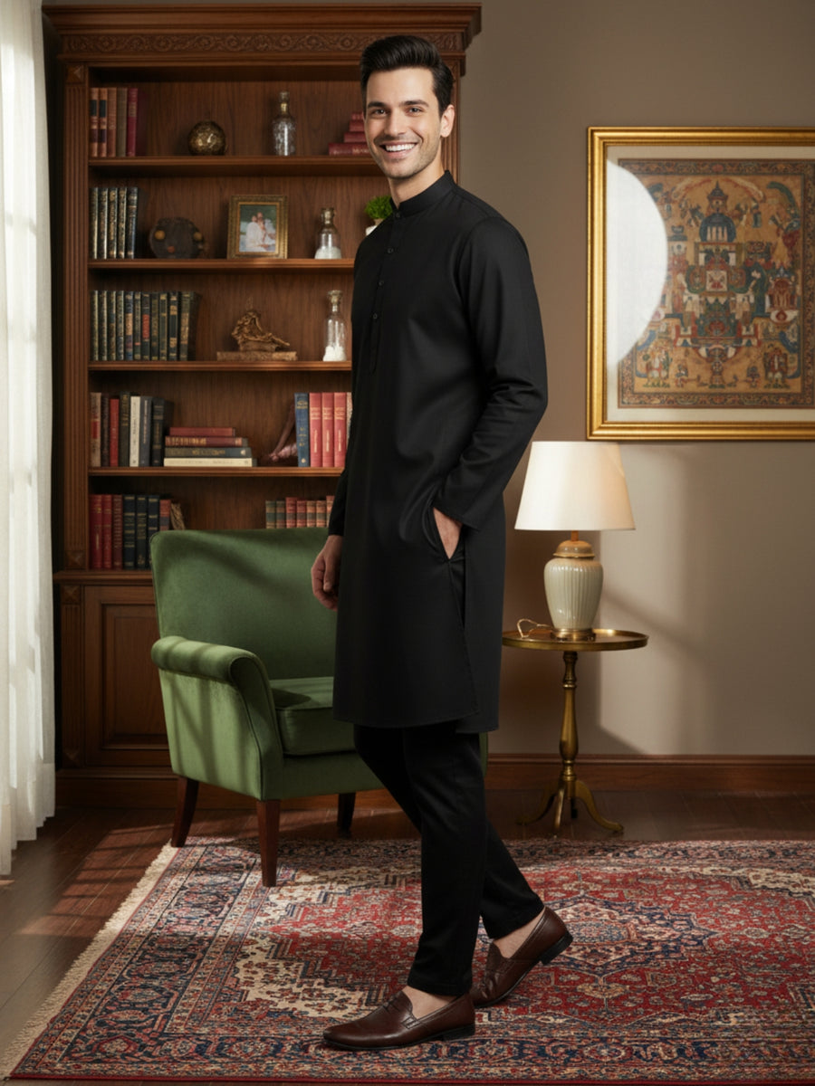 Men Cotton Solid Kurta | Classic Ethnic Comfort