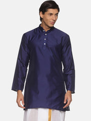 Men Butter Silk Yellow Colour Long Kurta.