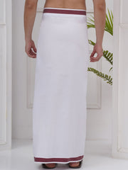 Mens Readymade Cotton Dhoti With color Border