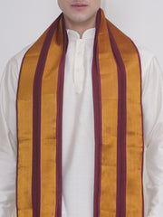 Men Cotton Colour DhotiPant And Matching Angavastram Set