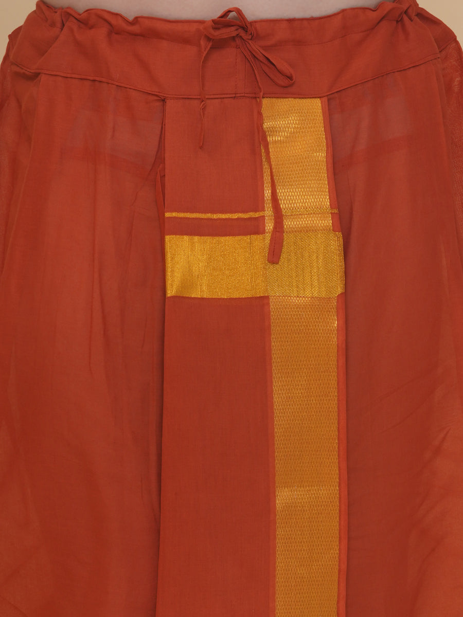 Mens Silk Cotton Kurta DhotiPant And Angavastram Set