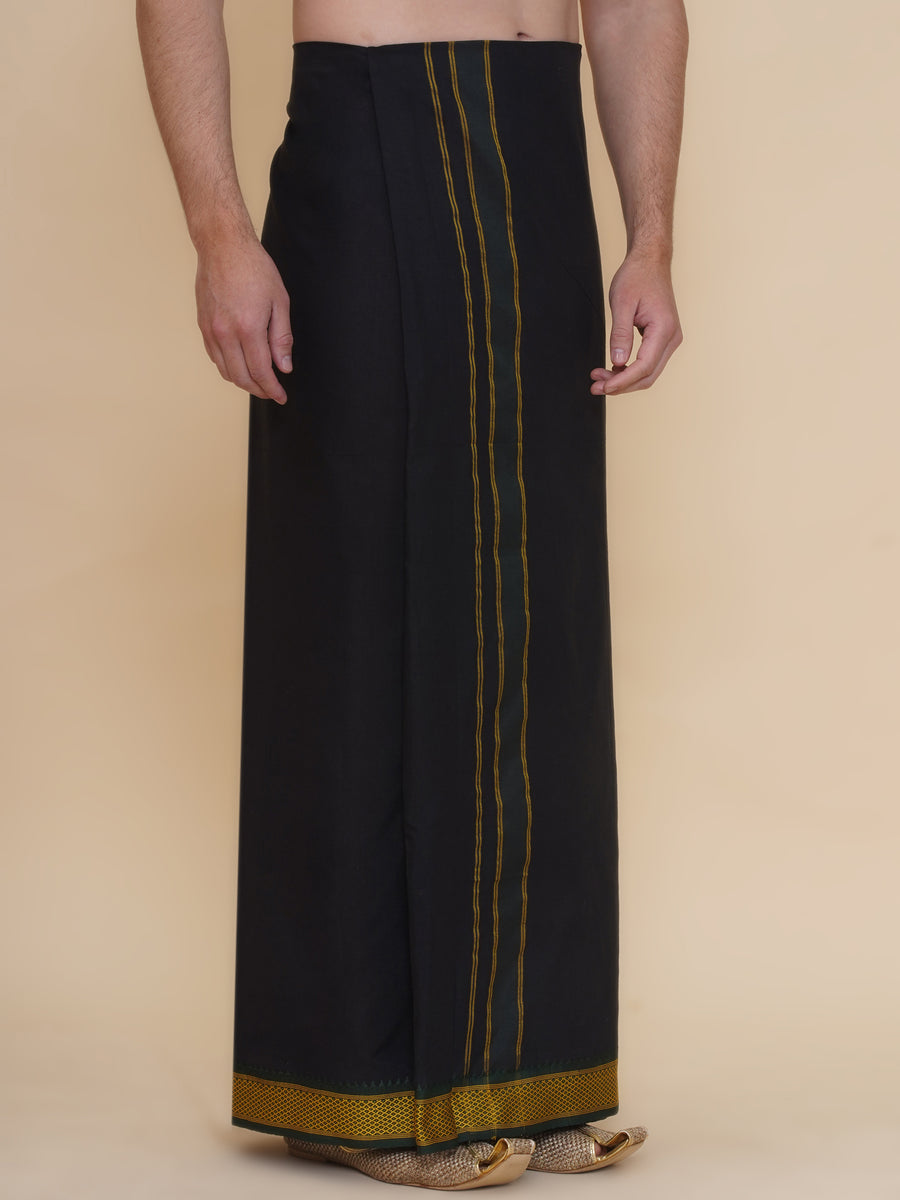 Sethukrishna Men 100K colour Border Dhoti