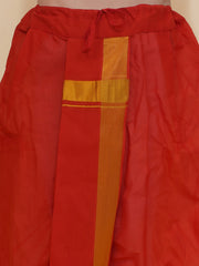 Men Cotton Colour DhotiPant And Matching Angavastram Set