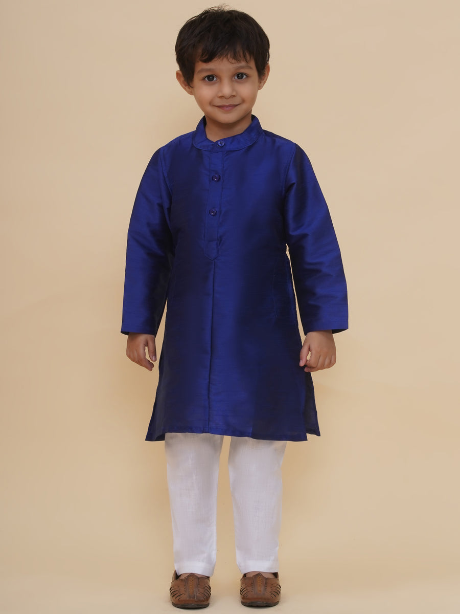 Boys Slub Dupion Kurta Pyjama Set