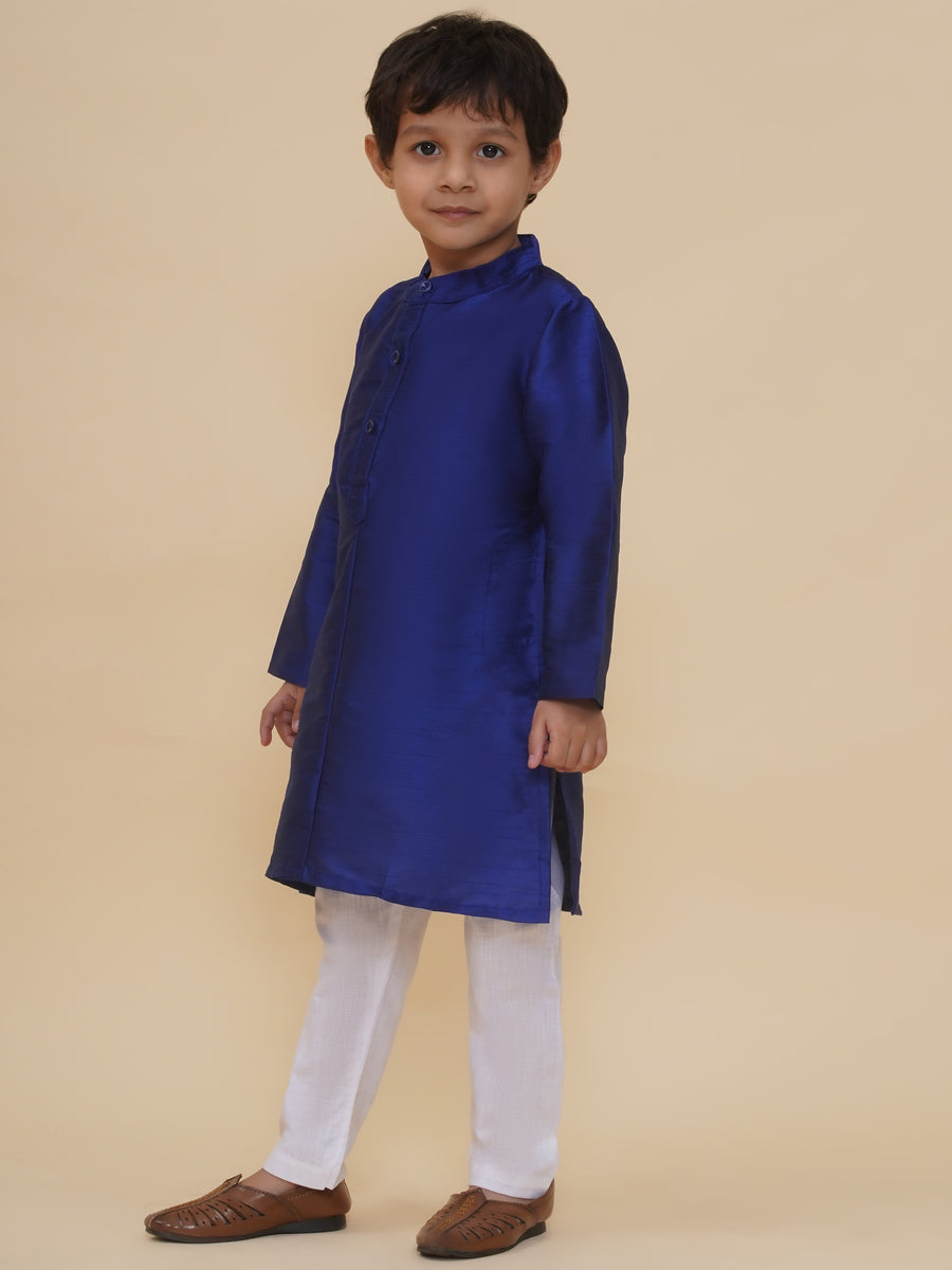 Boys Slub Dupion Kurta Pyjama Set