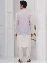 Mens Readymade Silk Cotton Kurta Pyjama And Nehru Jacket.