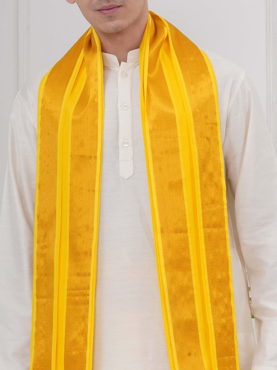 Mens Readymade Kurta DhotiPant With Angavastram Set