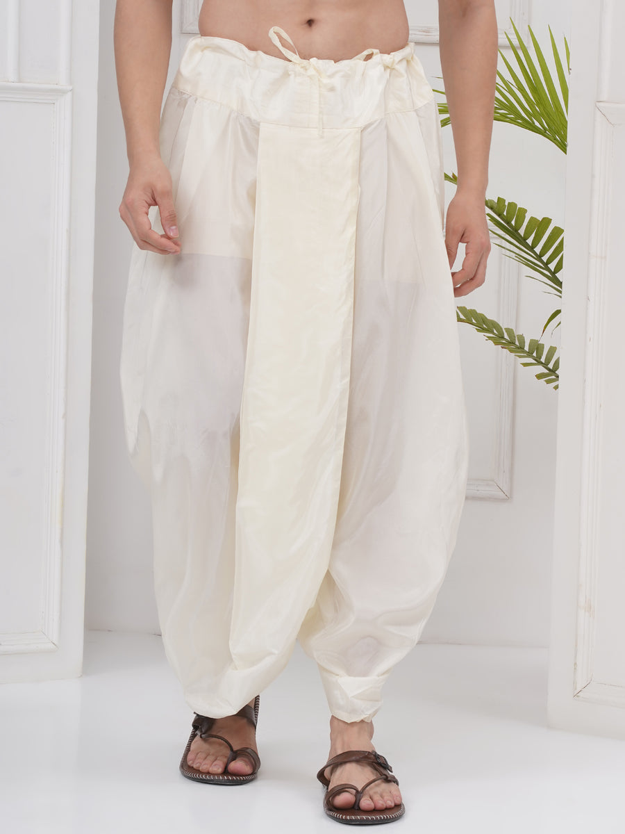 MENS ASHA MIX CREAM COLOUR READYMADE DHOTI PANT