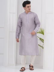 Mens Readymade Cotton Popline Print Kurta And Pyjama with Nehru Jacket