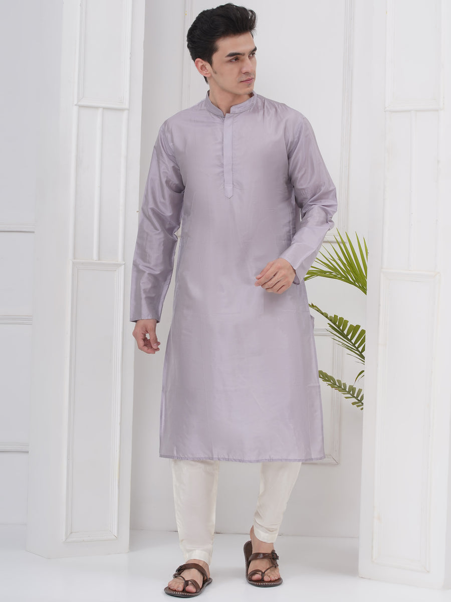 Mens Readymade Cotton Popline Print Kurta And Pyjama with Nehru Jacket