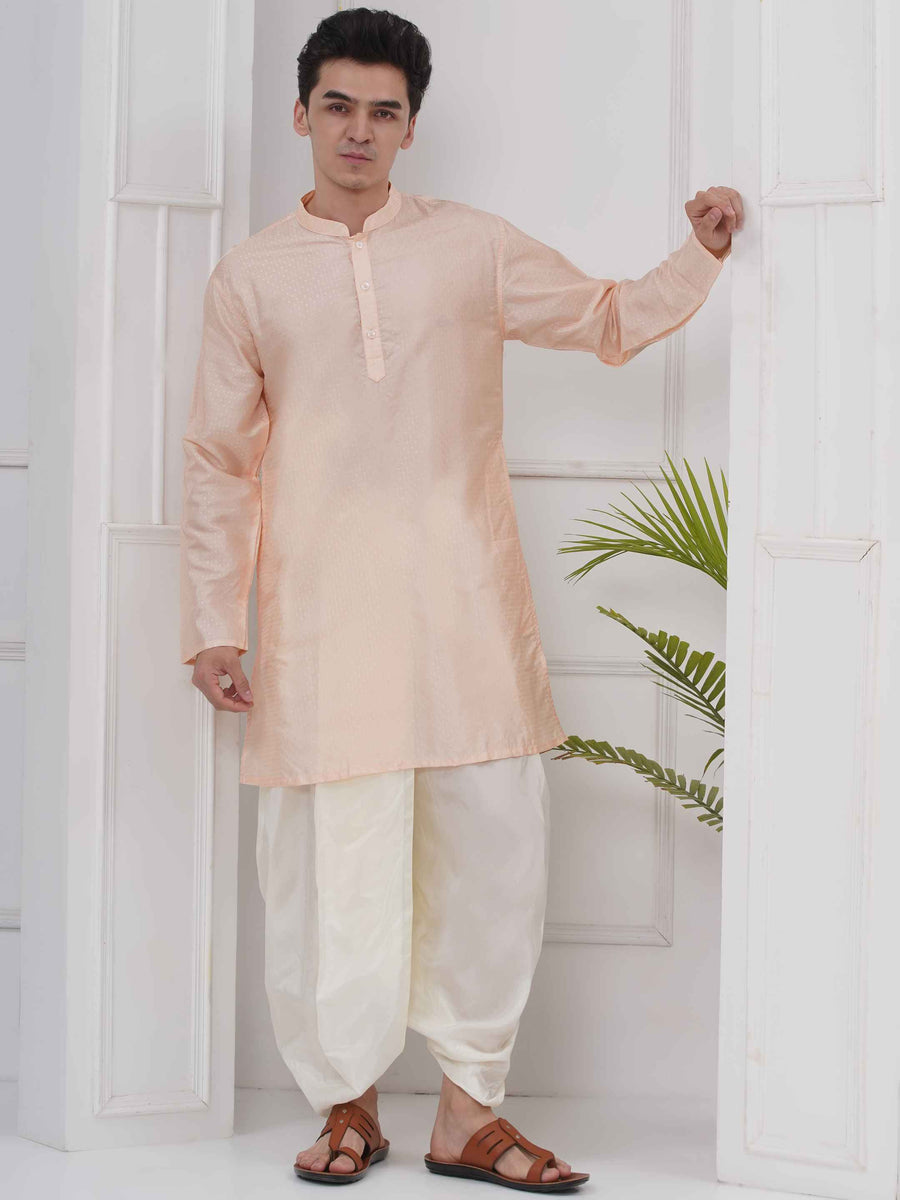 Mens Mandarin collar Kurta And DhotiPant Set