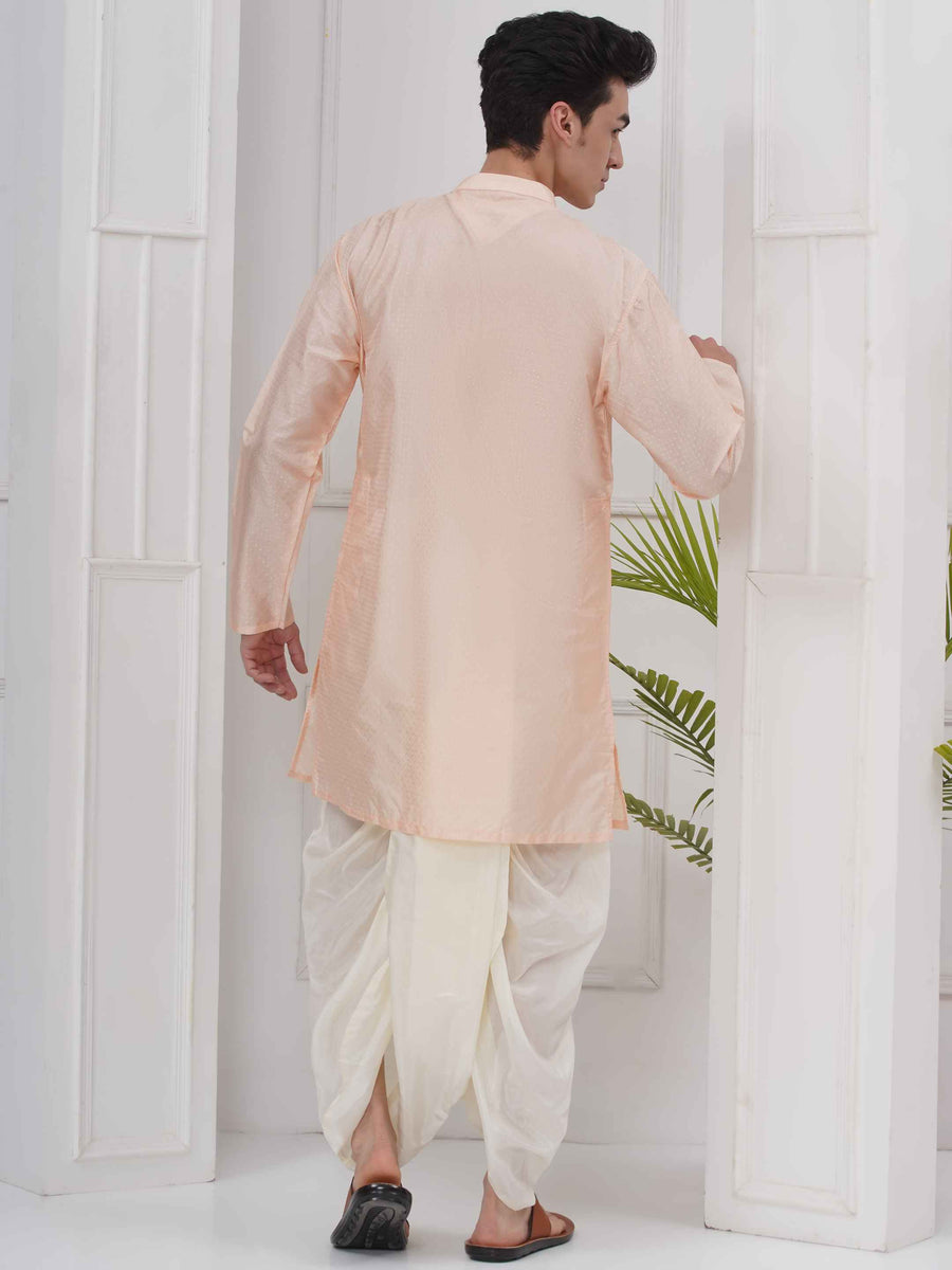 Mens Mandarin collar Kurta And DhotiPant Set