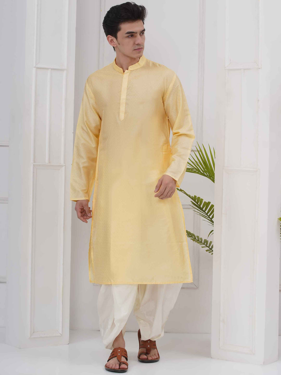 Mens Mandarin collar Kurta DhotiPant Set