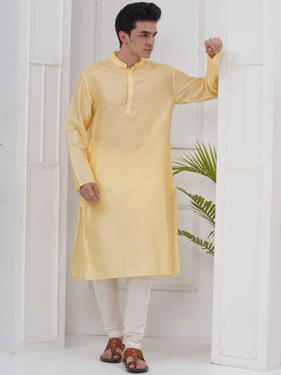 Mens Readymade Long Kurta Pyjama Set