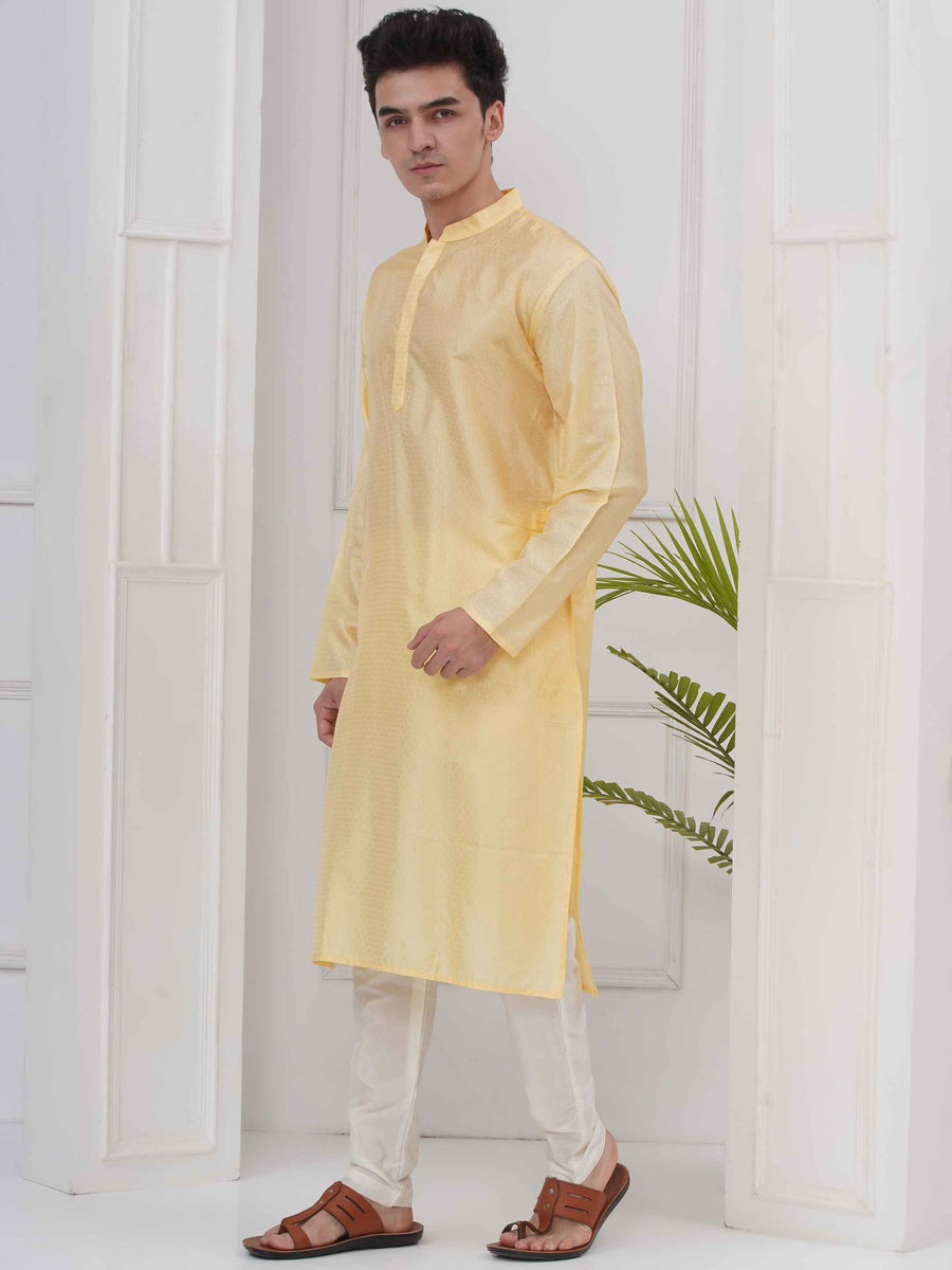 Mens Readymade Long Kurta Pyjama Set