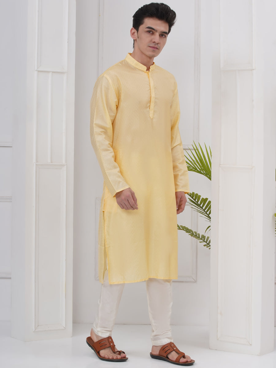 Mens Readymade Long Kurta Pyjama Set