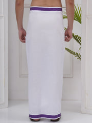 Mens Readymade Cotton Dhoti With color Border