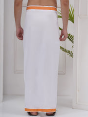 Mens Readymade Cotton Dhoti With color Border