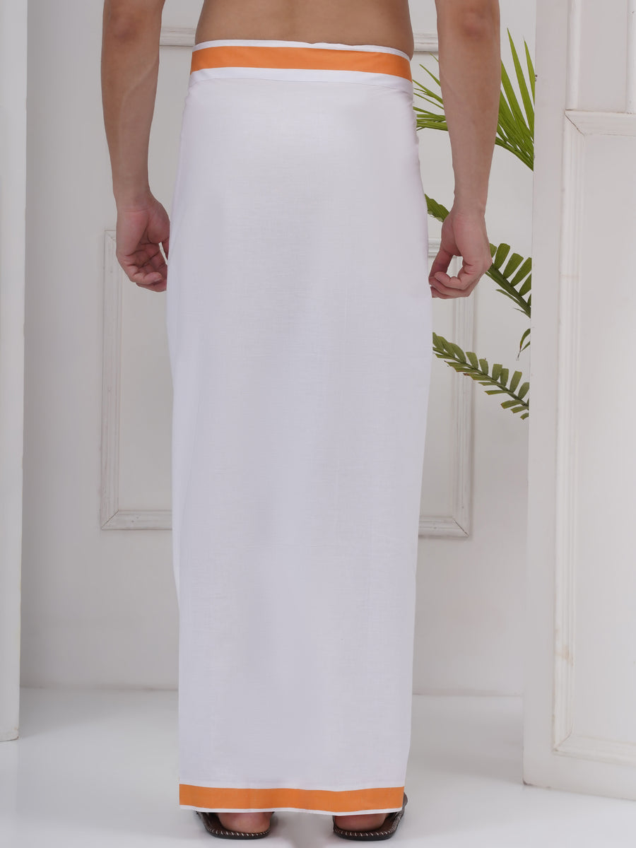 Mens Readymade Cotton Dhoti With color Border