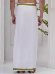 Mens Readymade Cotton Dhoti With color Border