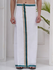 Mens Readymade Cotton Dhoti With color Border