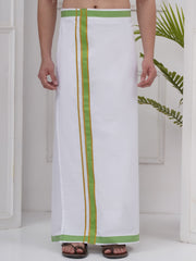 Mens Readymade Cotton Dhoti With color Border
