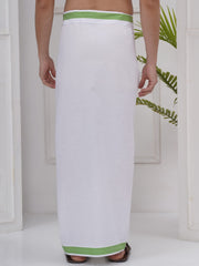 Mens Readymade Cotton Dhoti With color Border