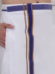 Mens Readymade Cotton Dhoti With color Border