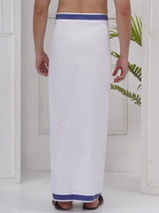 Mens Readymade Cotton Dhoti With color Border