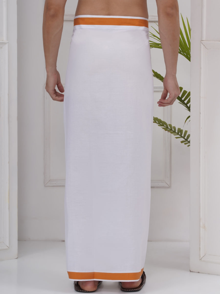 Mens Readymade Cotton Dhoti With color Border