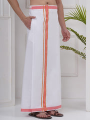 Mens Readymade Cotton Dhoti With color Border