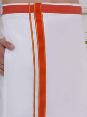 Mens Readymade Cotton Dhoti With color Border
