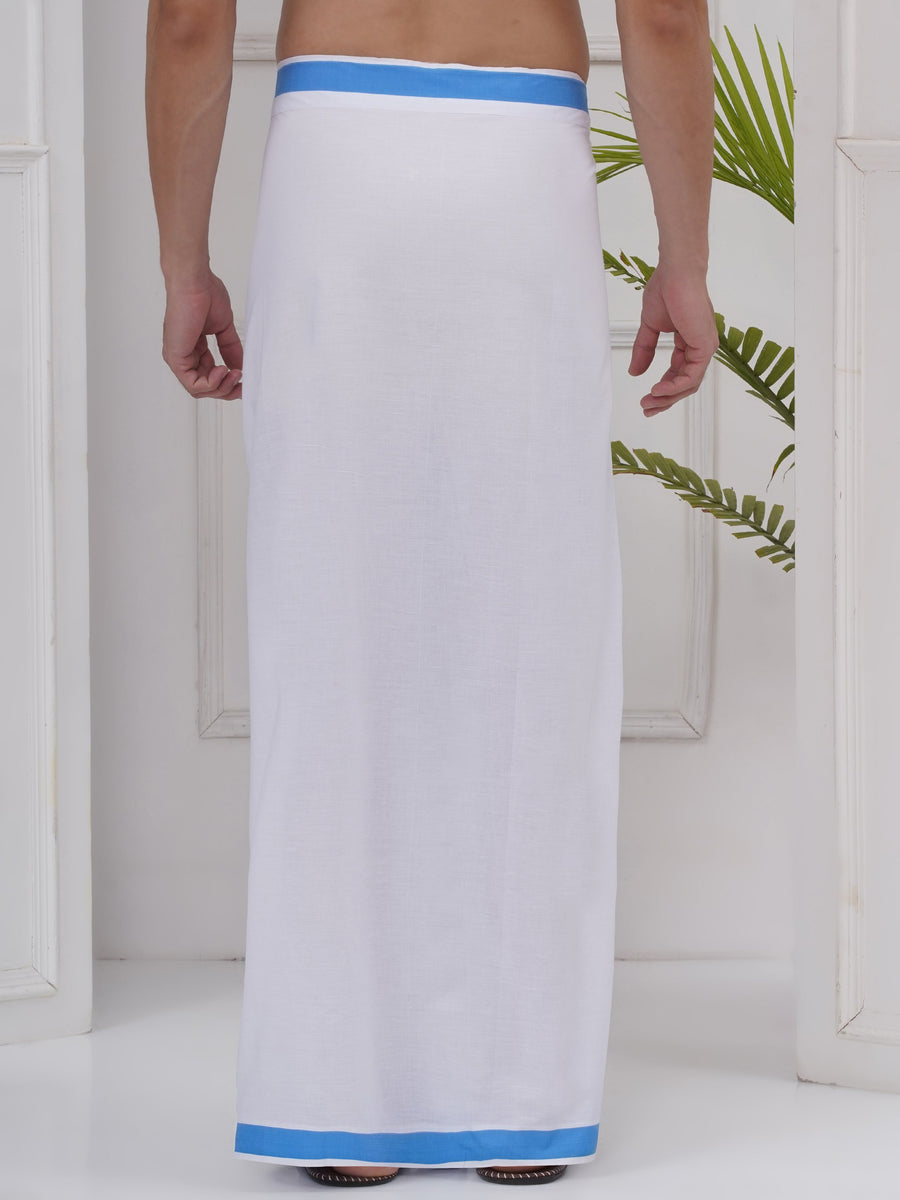 Mens Readymade Cotton Dhoti With color Border