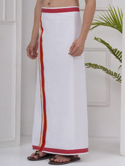 Mens Readymade Cotton Dhoti With color Border