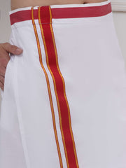 Mens Readymade Cotton Dhoti With color Border
