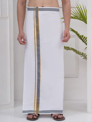 Mens Readymade Cotton Dhoti With color Border