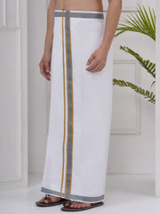 Mens Readymade Cotton Dhoti With color Border
