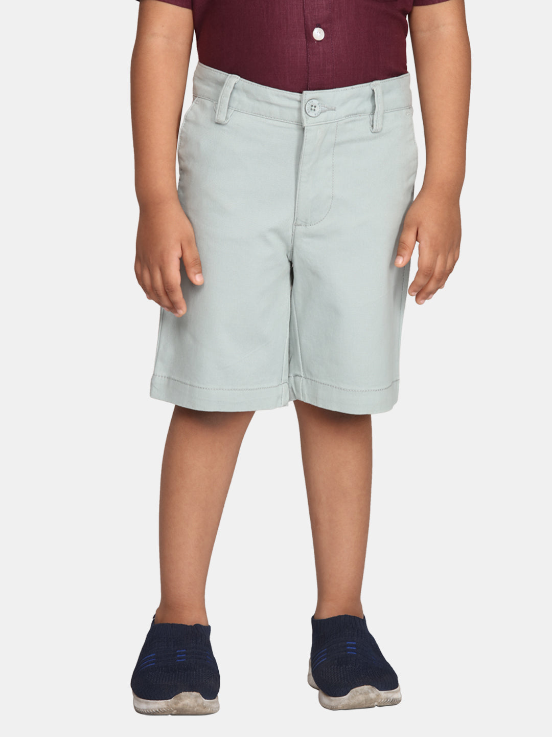 Boys Light Blue Colour Casual Chino Shorts