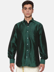 Men Solid Colour Regular Fit Full Sleeve Ethnic Shirt
