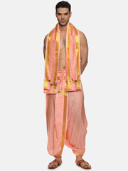 Men Ready to Wear Dhoti Pant and Angavastram Set
