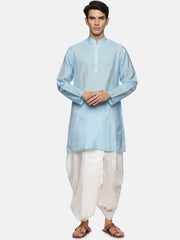 Men Self Design Kurta and Dhoti Pant Set