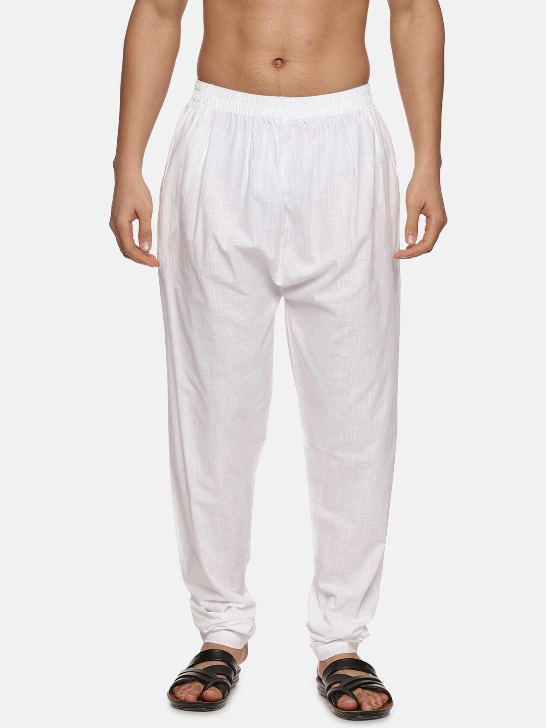 Men Plain Cotton Pyjama With Pocket
