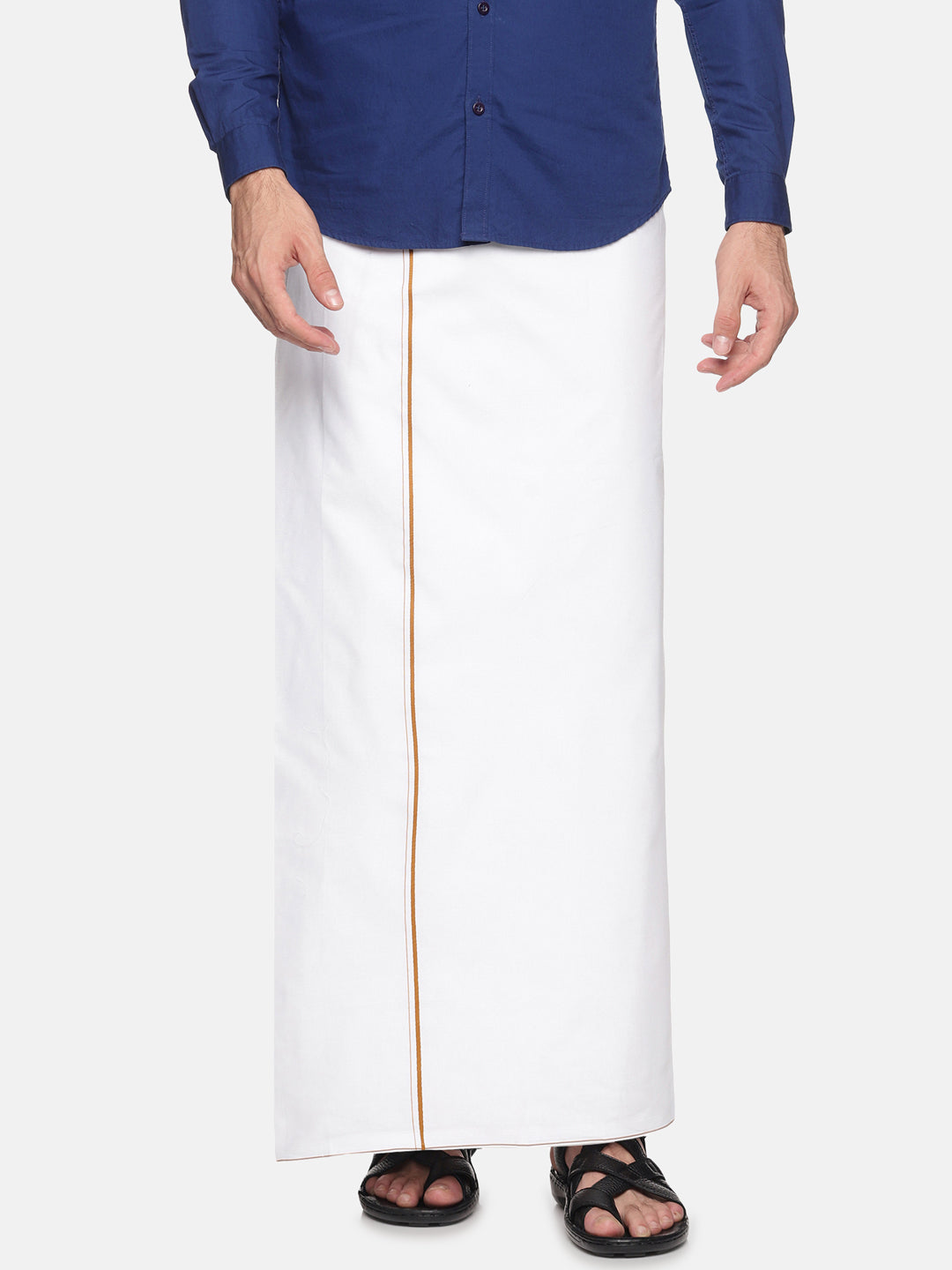 Men Cotton Traditional  White Colour Regular Dhoti