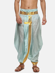 Men Silk Touch Gold Zari Dhoti Pant