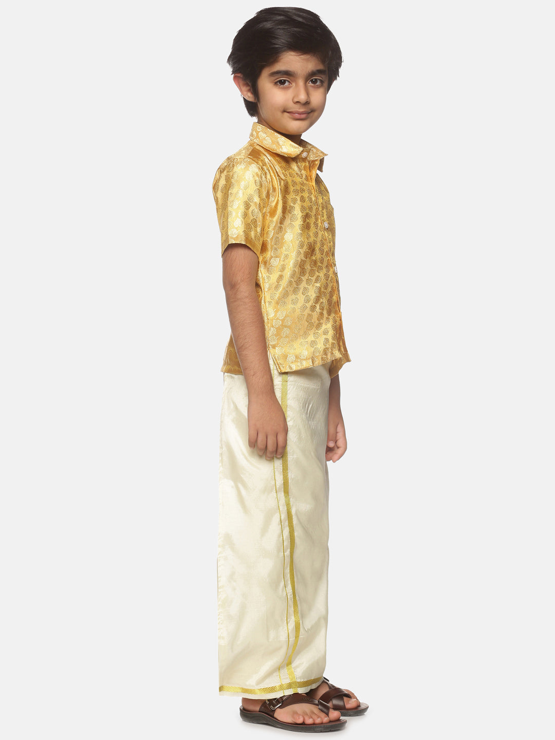 Boys Shirt With Dhoti Set.