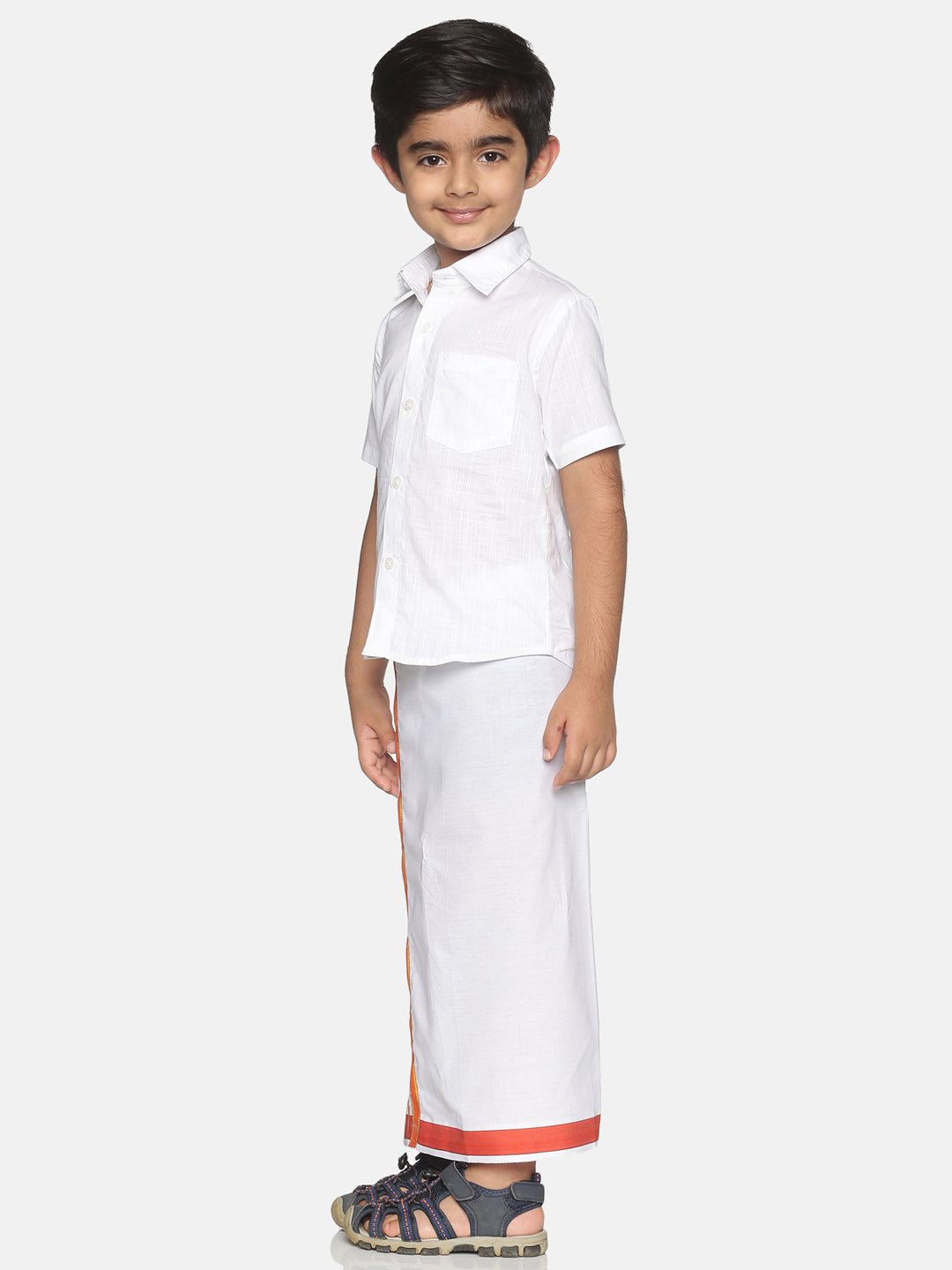 Boys Shirt With Dhoti Set.