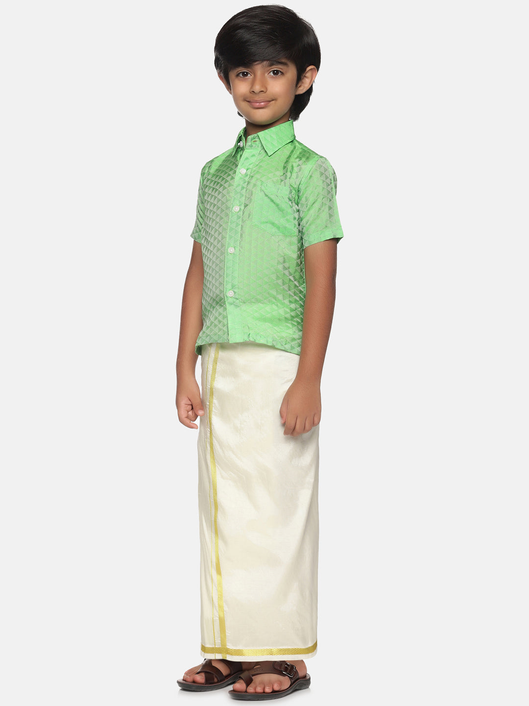 Boys Shirt Readymade Dhoti Set.