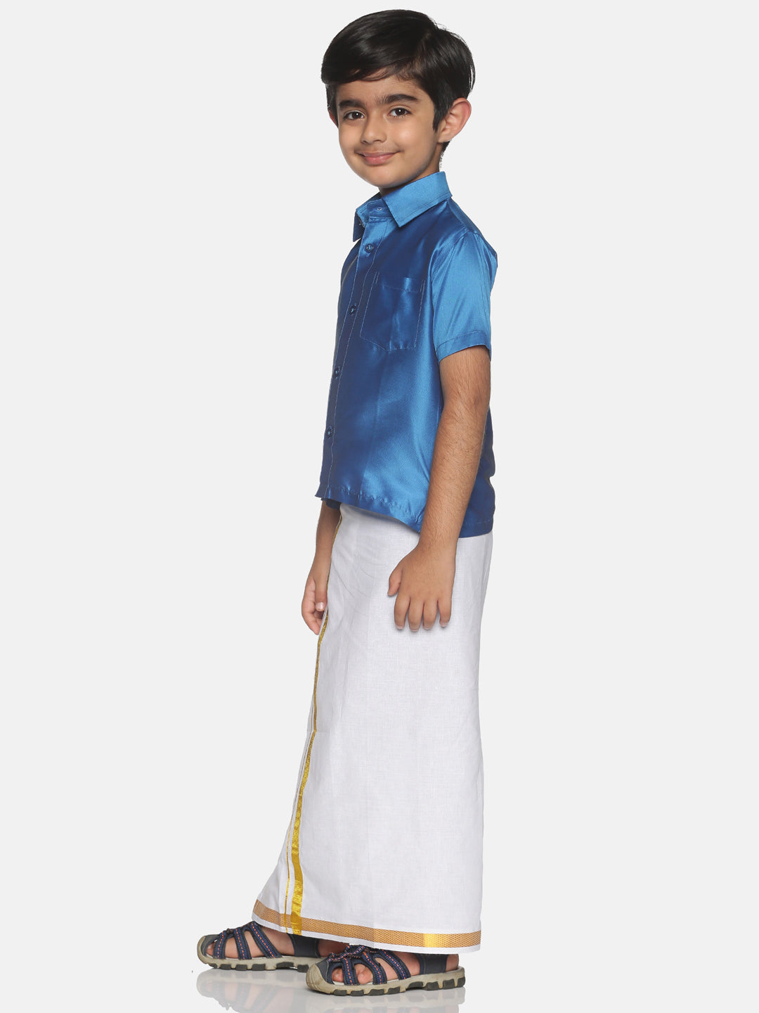 Boys Shirt With Dhoti Set.